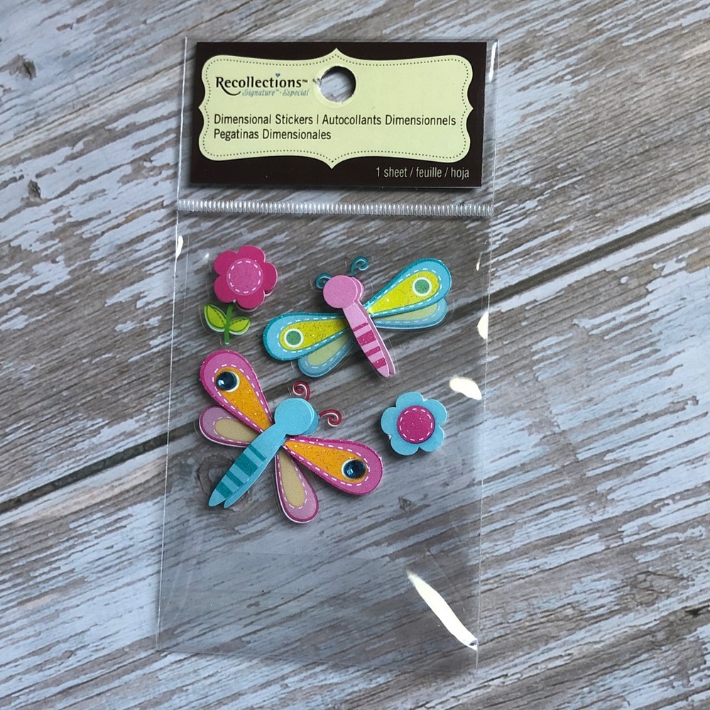 ❤️$1 Recollections Dragonfly Stickers